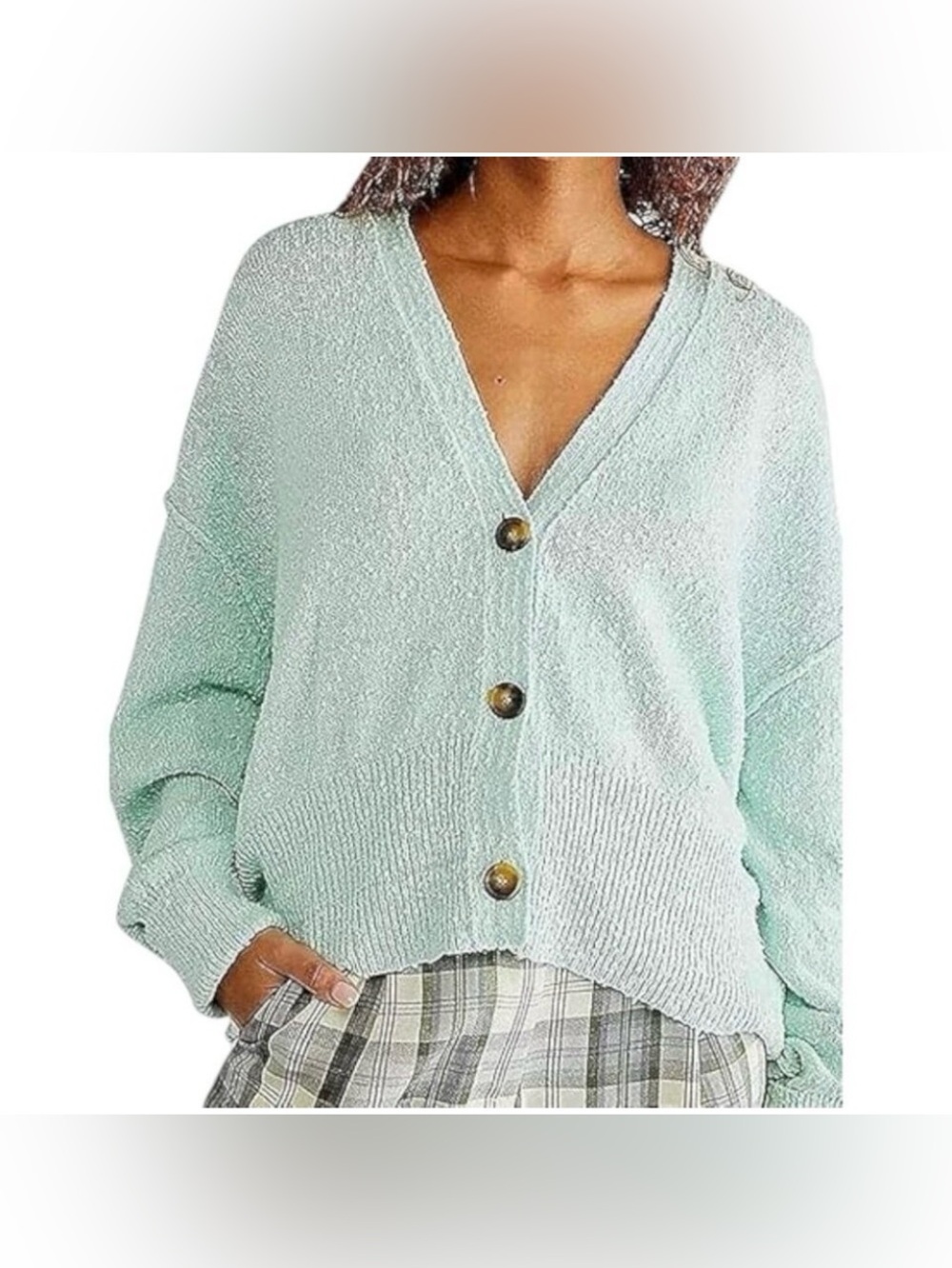 FREE PEOPLE - Found My Friend Cardigan - Ocean Lily
Never worn - removed tag!